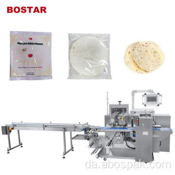 Automatisk Down Paper Pizza Bread Pillow Emballage Machine